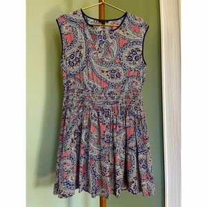 NWOT J. Crew Petite Paisley Silk Dress